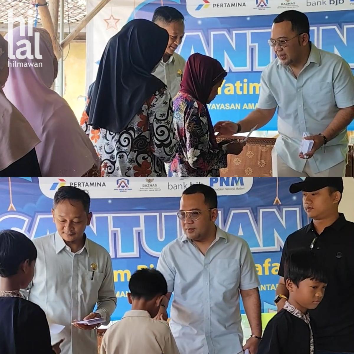 Hilal Hilmawan Berbagi Kebahagiaan Lewat Santunan di Desa Langut